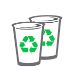 RECYCLE bekers